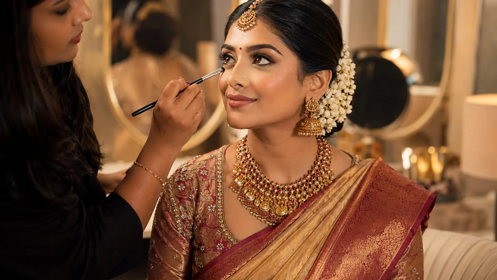 Luxury bridal artistry at Studio Vogue Chennai