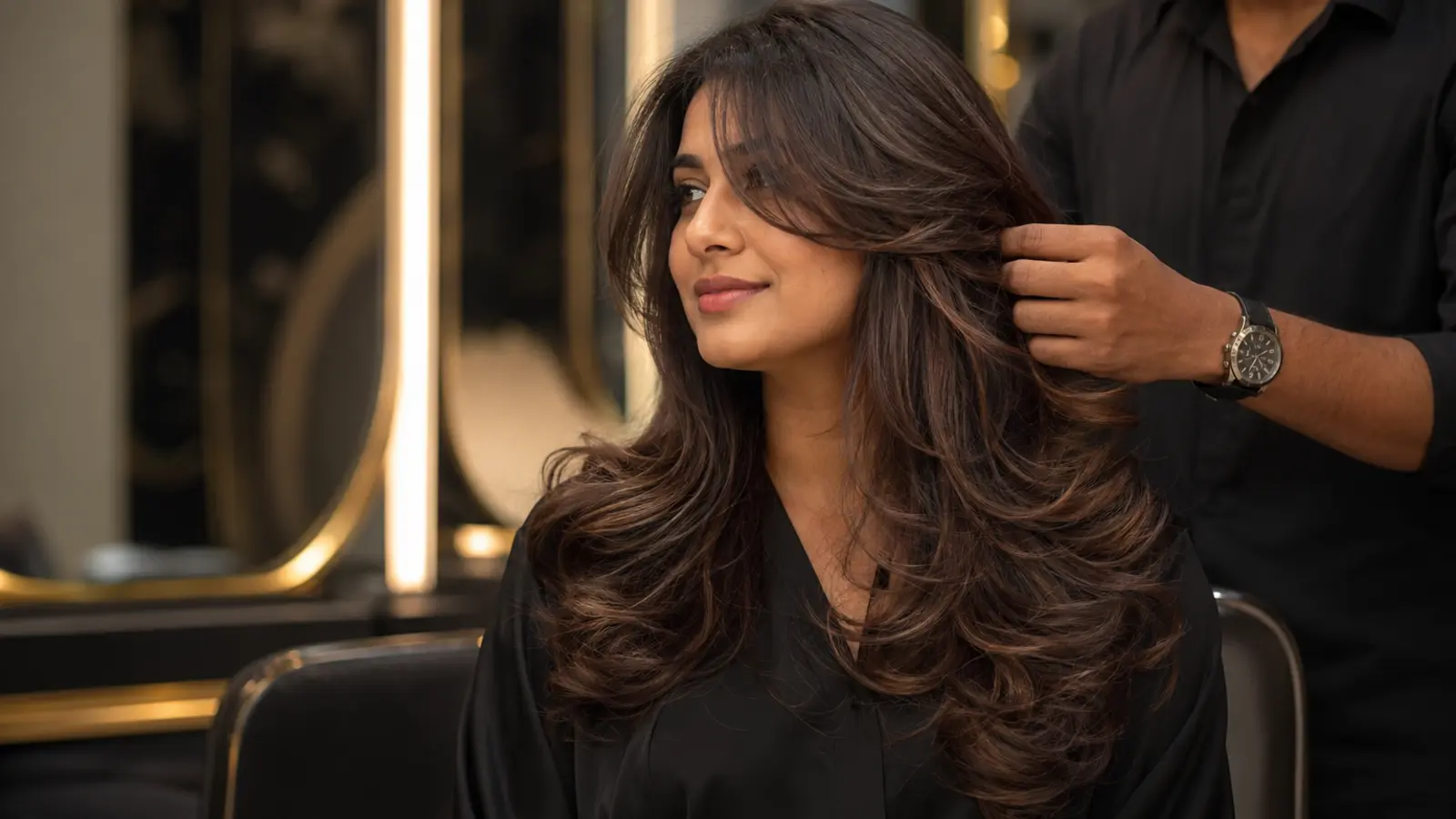 Luxury hair transformation at Studio Vogue Chennai
