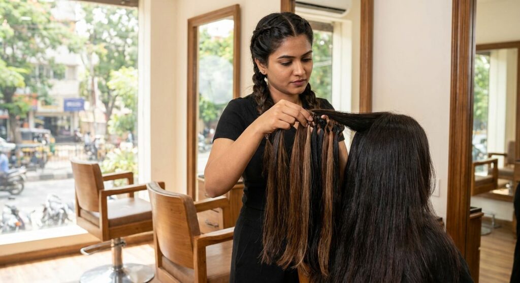 How much do hair extensions cost in Chennai?