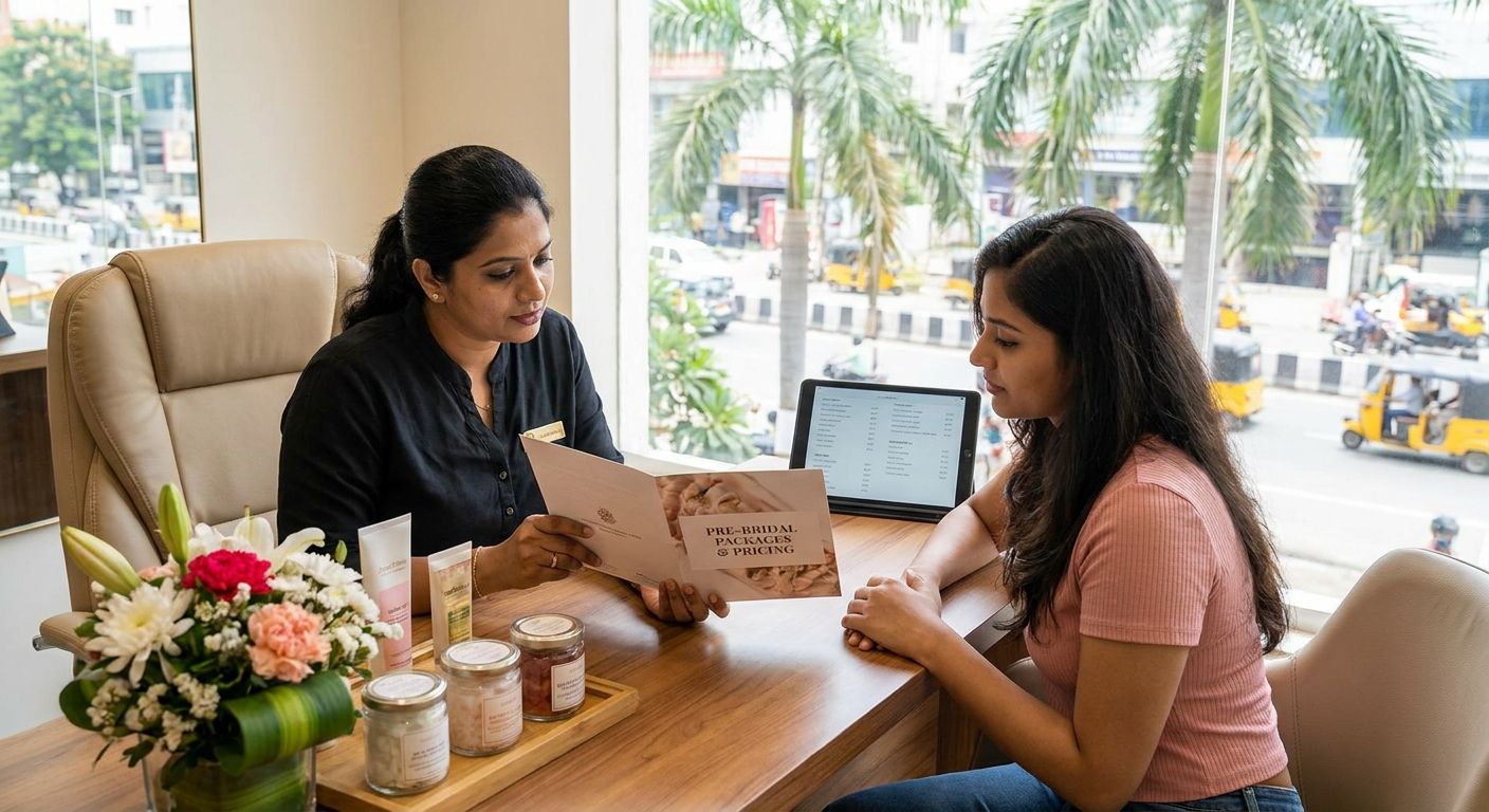 How much do pre-bridal packages cost in Chennai?