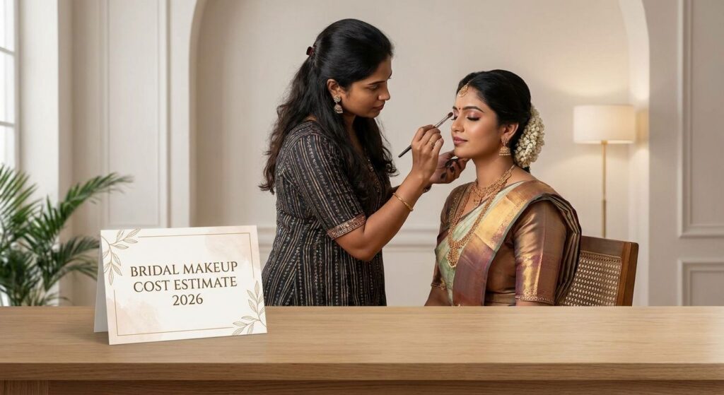 How much does bridal makeup cost in Chennai in 2026?