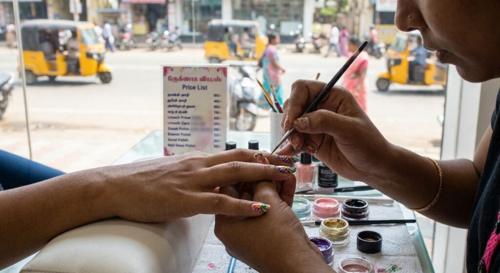 How much does nail art cost in Chennai?